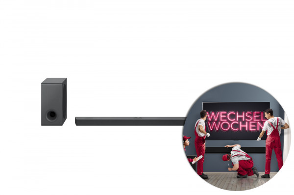 LG Wechselwochen Cashback Aktion: LG Soundbar DS95QR - Ansicht vorne 1