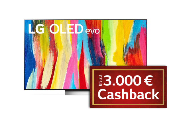 LG Weihnachts-Cashback Aktion: LG OLED C28LA - OLED77C28LA - Ansicht vorne