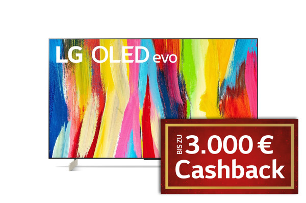 LG Weihnachts-Cashback Aktion: LG OLED C29LB - OLED42C29LB - Ansicht vorne