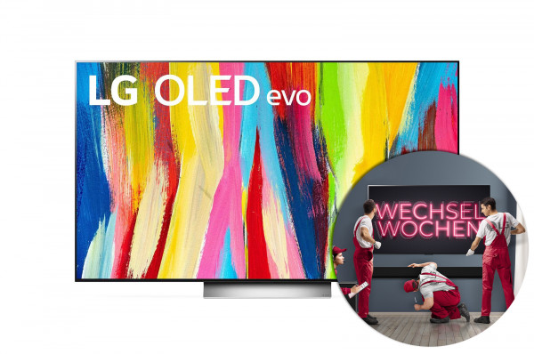 LG Wechselwochen Cashback Aktion: LG OLED C28LA - OLED48C28LA - Ansicht vorne