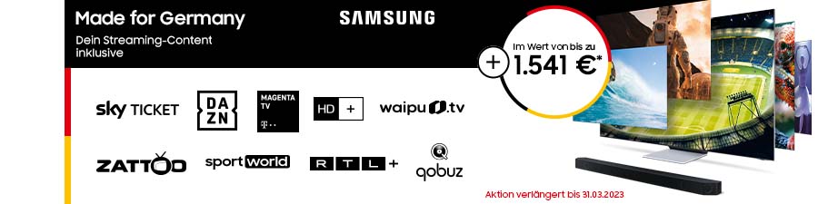 Samsung Made for Germany - Streaming Content inklusive 