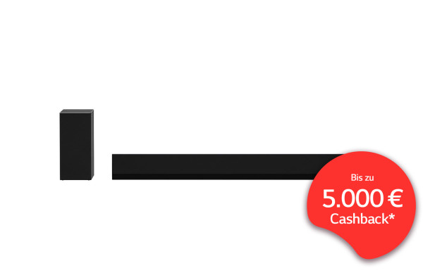 LG Cashback Aktion 2024: LG DGX Soundbar Ansicht vorne 1